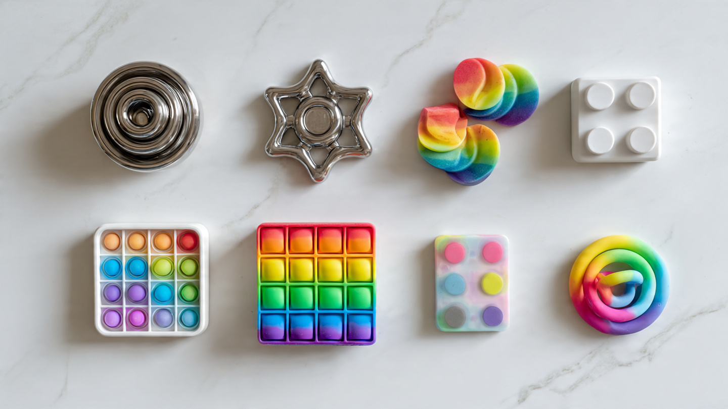 Colorful fidget toys