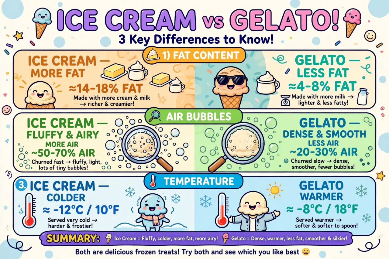 Ice Cream vs. Gelato: What's the Real Difference?