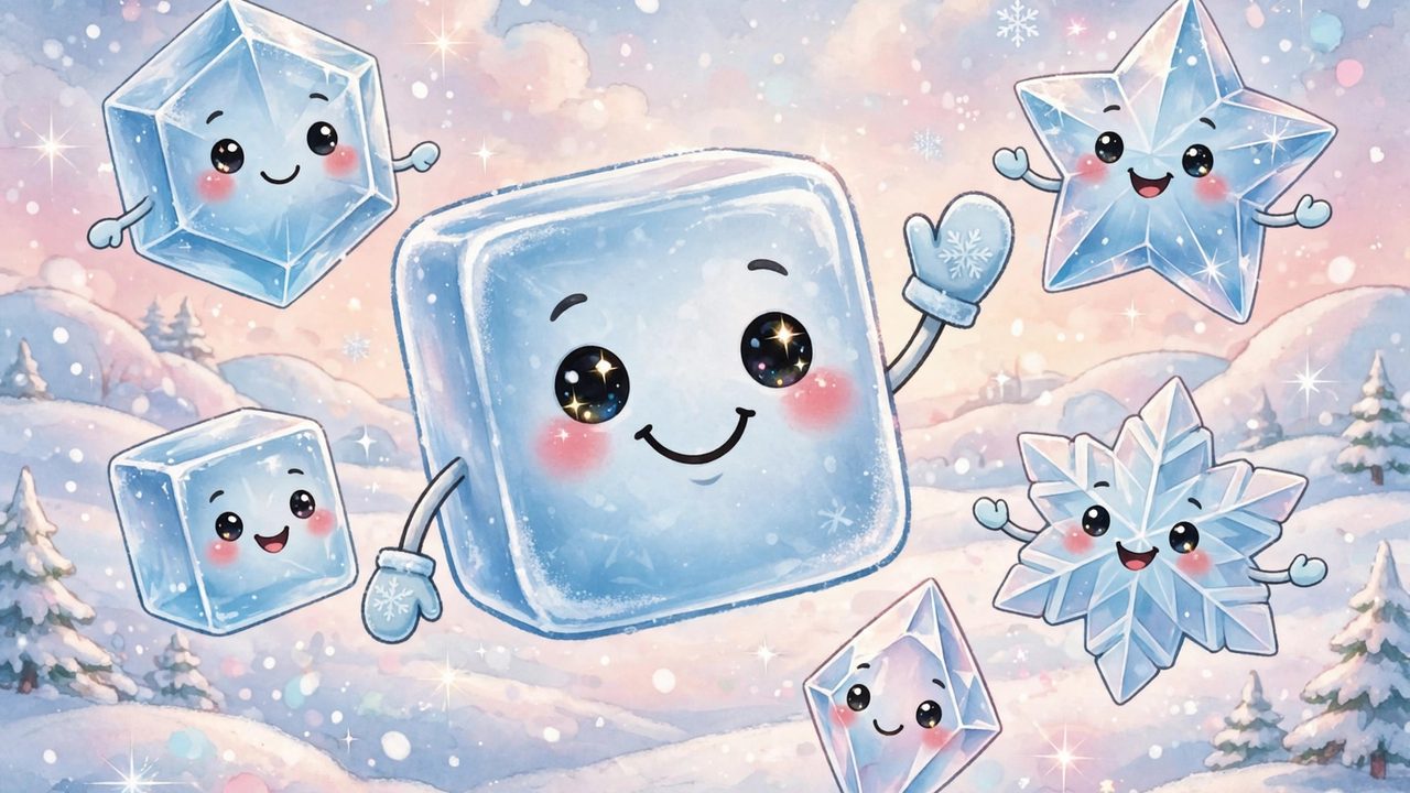 The many phases of ice, from playful ice crystals to ice squeezed between diamonds
